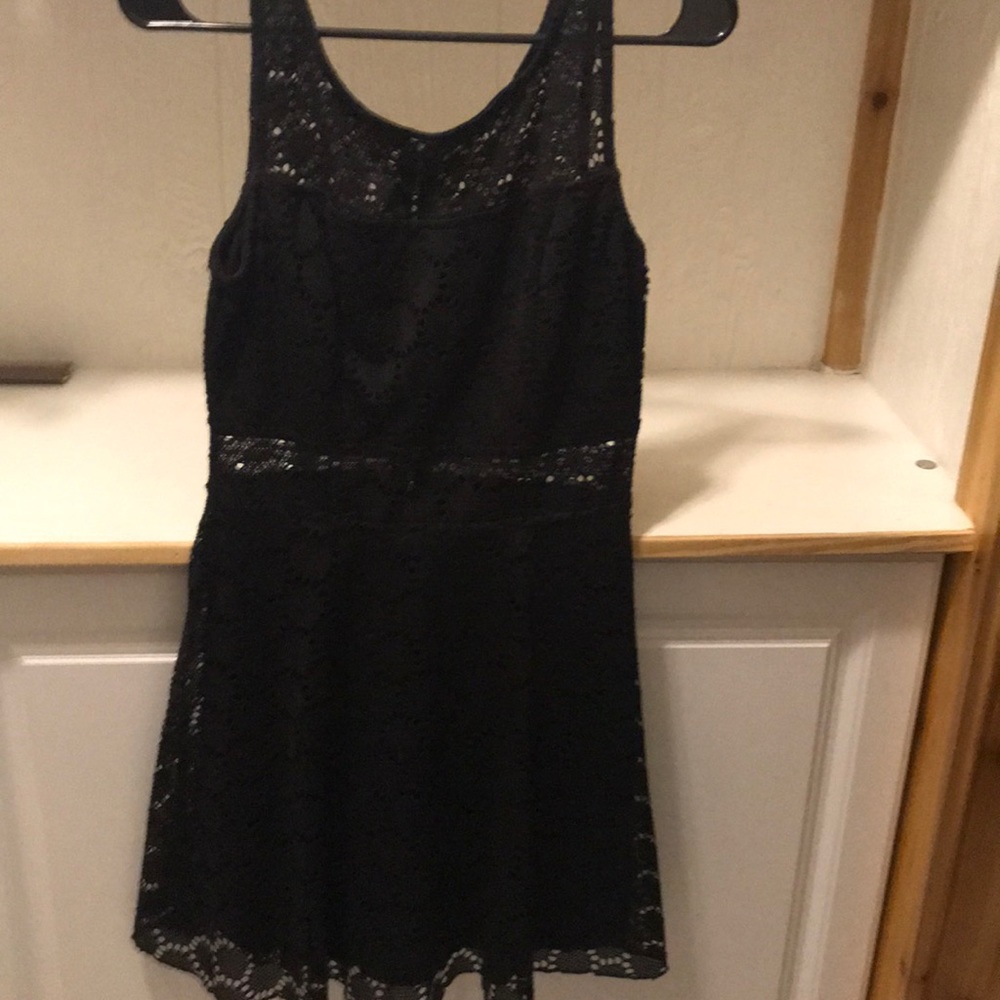 Black lace dress